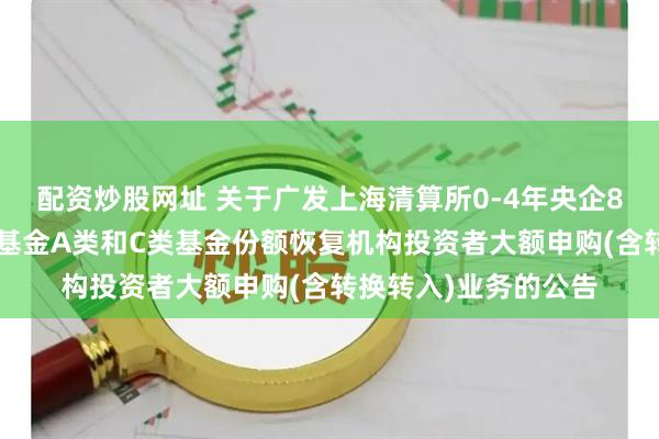 配资炒股网址 关于广发上海清算所0-4年央企80债券指数证券投资基金A类和C类基金份额恢复机构投资者大额申购(含转换转入)业务的公告